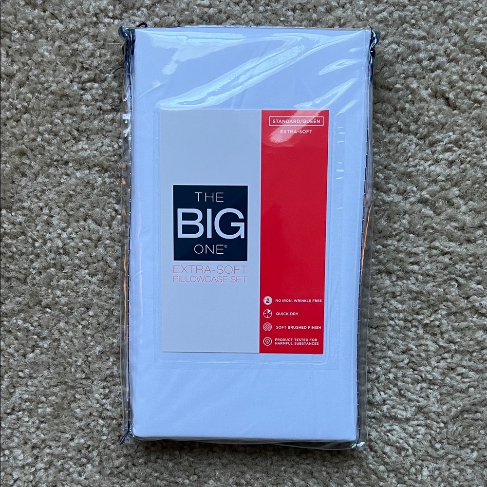 The Big One White Pillowcases